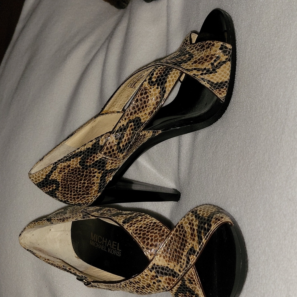 Michael Kors Snakeskin Style Sandals